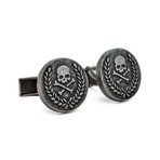 Crossbone Skull Embossed Cufflinks