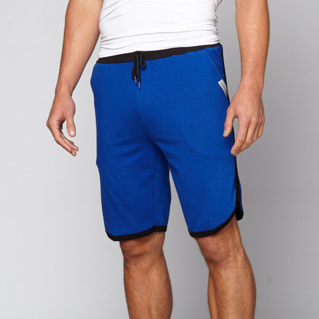 Leather Sweat Shorts // Blue (XL)