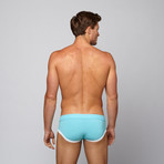 Greek Brief // White-Aqua (S)