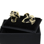 Laughing Skull Cufflinks (Pewter)