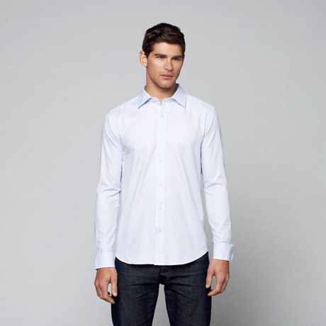 Asher Contemporary Fit Shirt // Light Blue (L)