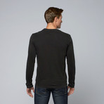 Pima Cotton Long Sleeve Tee // Black (S)