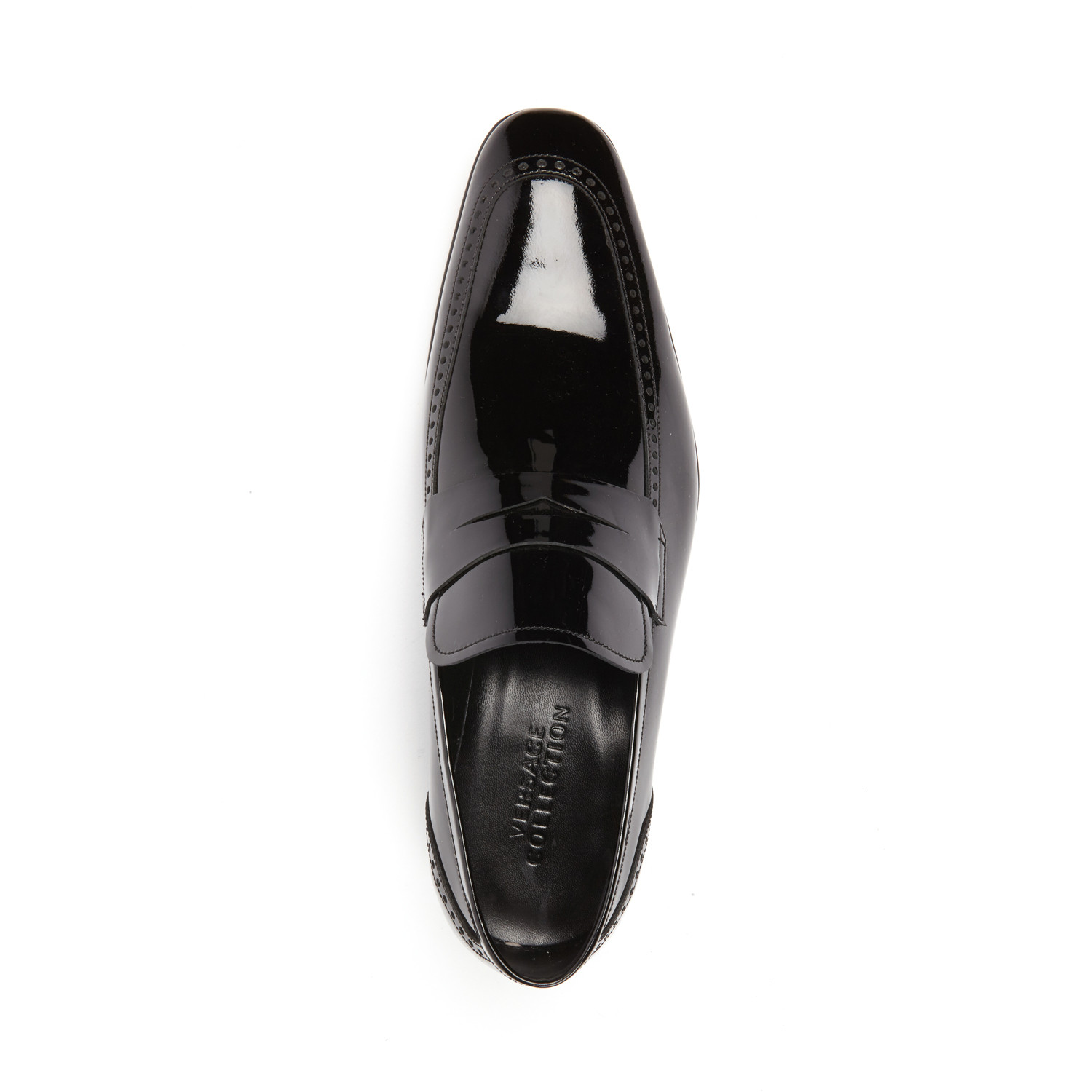 Patent Penny Loafers // Black (Euro: 39) - Versace Collection Shoes ...