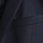 Wool Two-Piece Suit // Navy Pinstripe (Euro: 44)