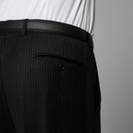 Wool Two-Piece Suit // Black Pinstripe (Euro: 44)