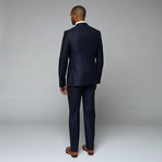 Wool Two-Piece Suit // Navy Pinstripe (Euro: 44)