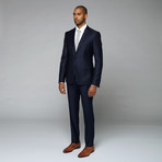 Wool Two-Piece Suit // Navy Pinstripe (Euro: 44)