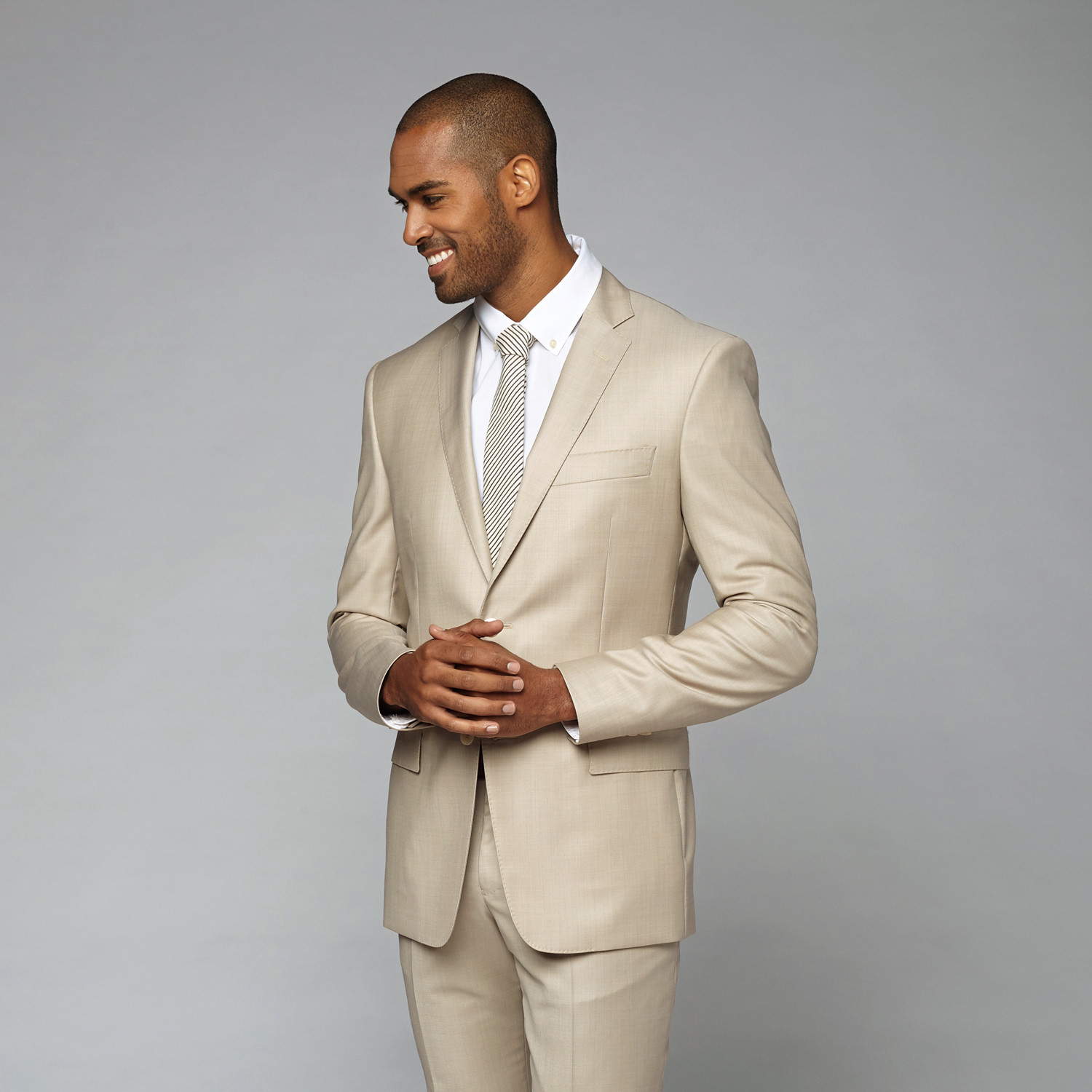 Versace Collection // Wool Blend Two-Piece Suit // Tan (Euro: 48 ...
