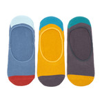 Color Block No-See-Um Sock // Pack of 3