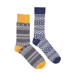 Fair Isle Crew Sock // Pack of 2