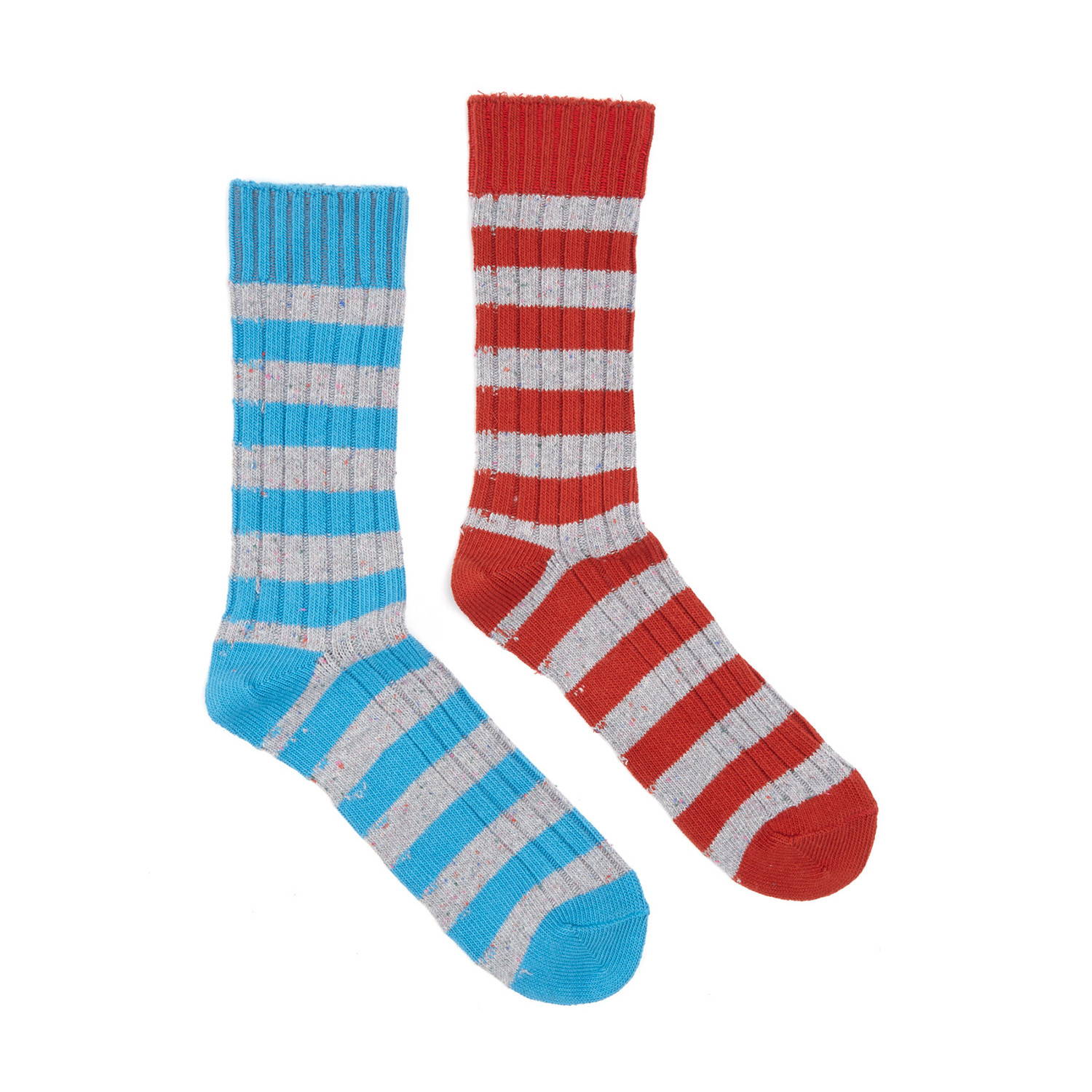 Space Dye Striped Crew Sock // Pack of 2 - PACT Socks - Touch of Modern