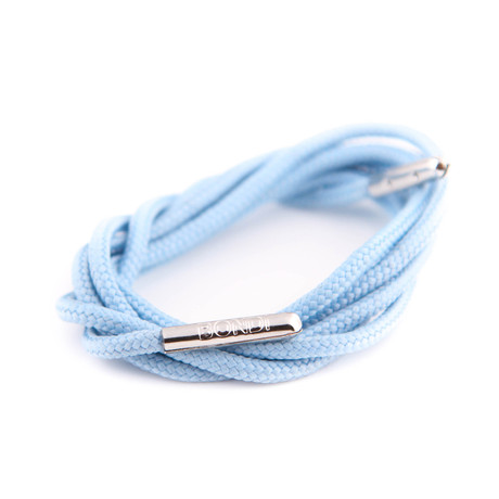 Dress Laces // Sky Blue (Silver Tips)