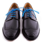 Dress Laces // Bondi Blue (Silver Tips)