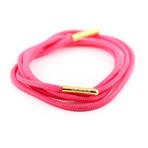 Dress Laces // Cockatoo Pink (Gold Tips)