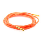 Dress Laces // Outback Orange (Gold Tips)