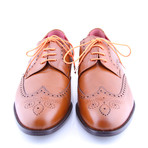 Dress Laces // Outback Orange (Gold Tips)