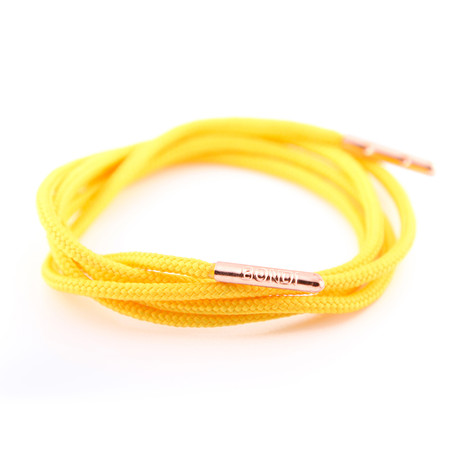 Dress Laces // Mustard (Silver Tips)