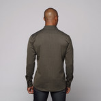 Alchemy Equipment Apparel // Wool + Cotton Twill Button-Up Shirt // Moss (M)