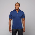 Merino Wool Polo // Bright Blue (XL)