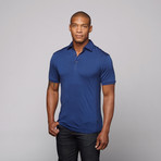 Merino Wool Polo // Bright Blue (XL)