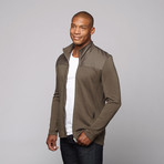 Merino Wool Zip Jacket // Olive (M)