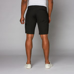 Wool Blend Cargo Short // Black Pinstripe (30)