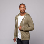 Mr. Zip Up Hoodie // Army (L)