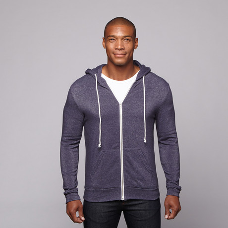 Mr. Zip Up Hoodie // Navy (S)