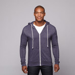 Mr. Zip Up Hoodie // Navy (XL)