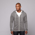 Mr. Zip Up Hoodie // Grey (L)