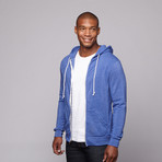 Mr. Zip Up Hoodie // Royal (XL)