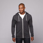 Mr. Zip Up Hoodie // Charcoal (L)