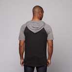 Mr. Hoods Tee // Grey + Black (S)