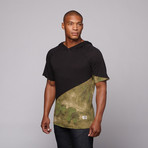 Mr. Hoods Tee // Black + Camo (L)