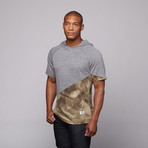 Mr. Hoods Tee // Grey + Camo (M)