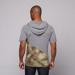 Mr. Hoods Tee // Grey + Camo (L)