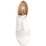 Gram // 430g Low-Top Perforated Toe Sneaker // White (US: 8)