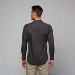 Polka Dot Long Sleeve Shirt // Black (2XL)