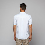 Checker Pintuck Shirt // Blue (2XL)
