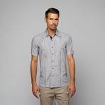Checker Pintuck Shirt // White (S)