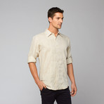 Linen Roll Up Shirt // Natural (M)