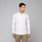 Linen Roll Up Shirt // White (S)