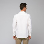 Linen Roll Up Shirt // White (L)