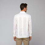 Linen Guayabera Shirt // White (S)