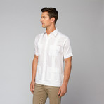 Linen Guayabera SS Shirt // White (M)