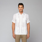 Linen Guayabera SS Shirt // White (S)