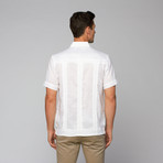 Linen Guayabera SS Shirt // White (2XL)