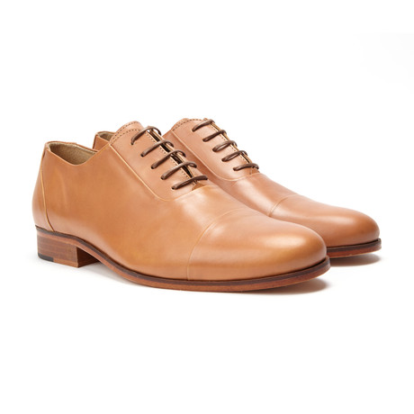 Albus Leather Cap Toe // Beige (Euro: 41)