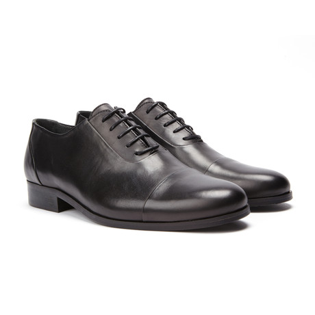 Albus Leather Cap Toe // Black (Euro: 40)