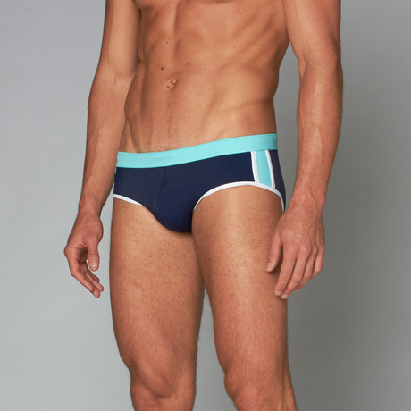 Belmare Swim Brief // Navy + Ocean (S)